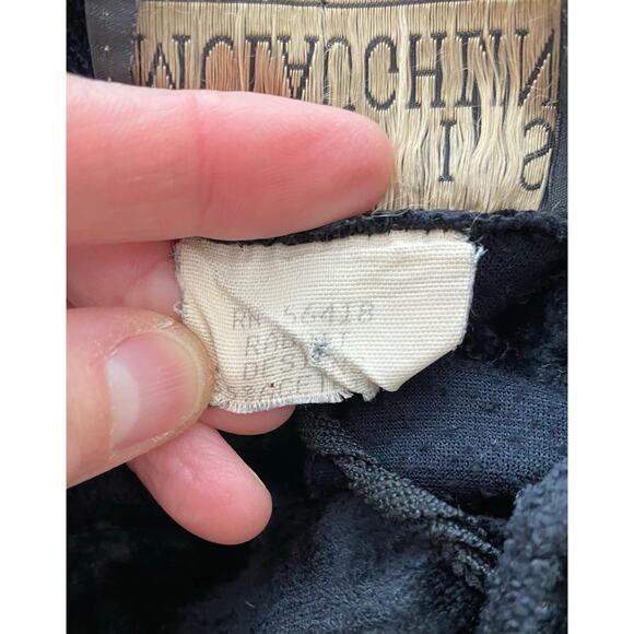 Vintage Chris McLaughlin Rabbit Rabbit Size 6 Black Velvet Sleeveless Maxi Dress - Picture 6 of 6